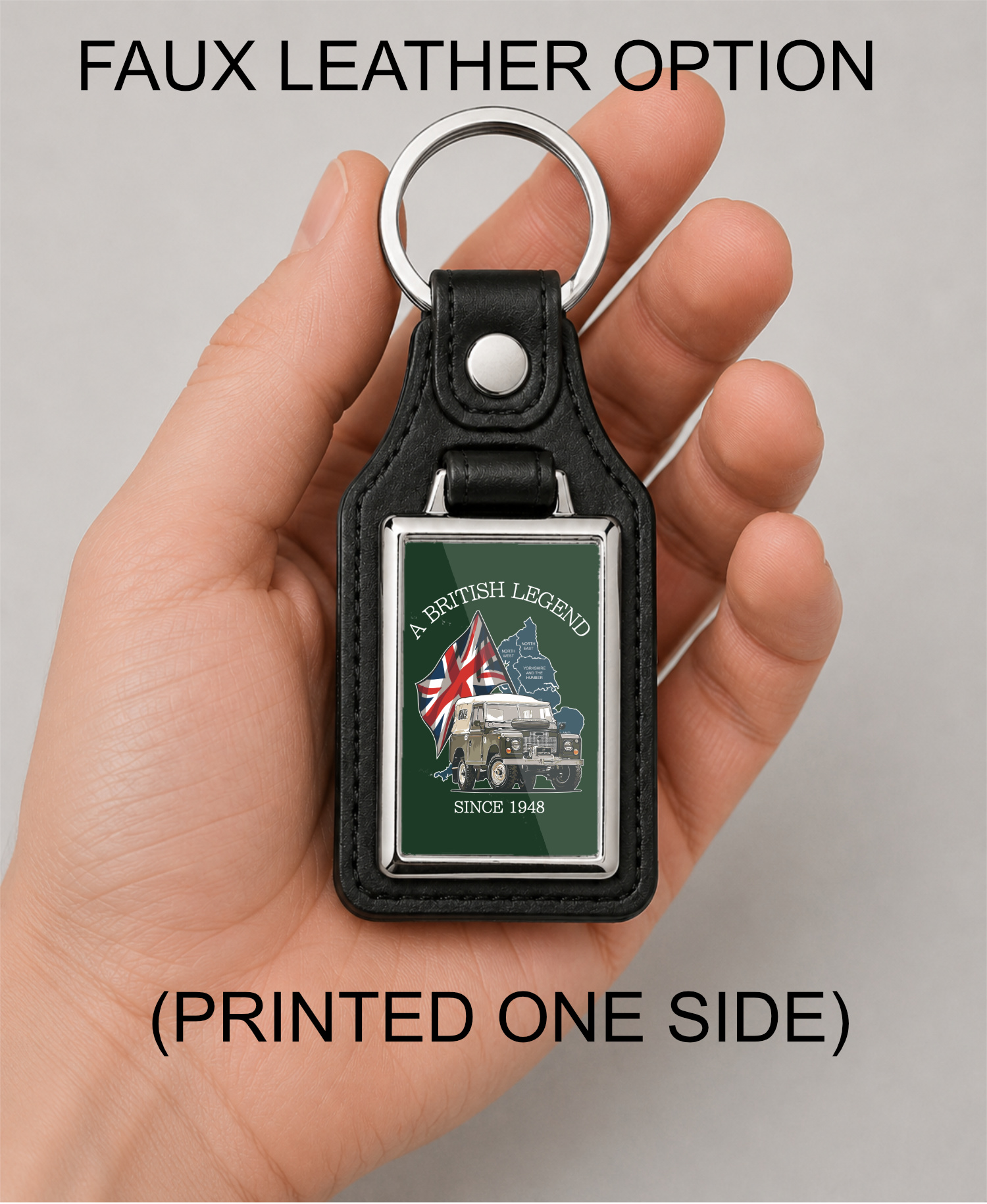 A British Legend Since 1948 Metal Keyring, Land Rover Series Gift, British Classic Car Enthusiast - Image 6