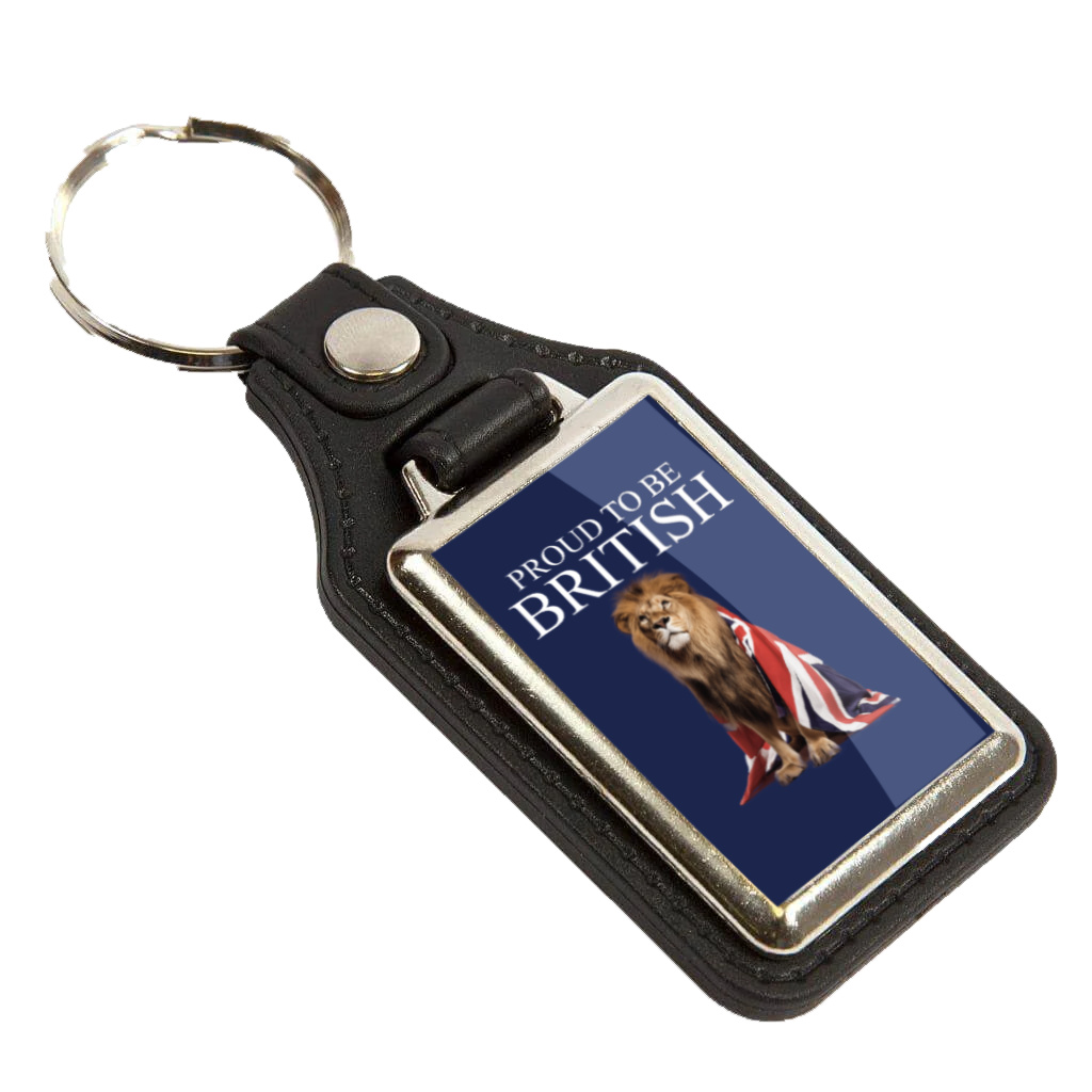 Proud to Be British Keyring Double Sided Metal Keychain, Union Jack Lion Gift, British Pride UK Souvenir for Him Her - Image 8