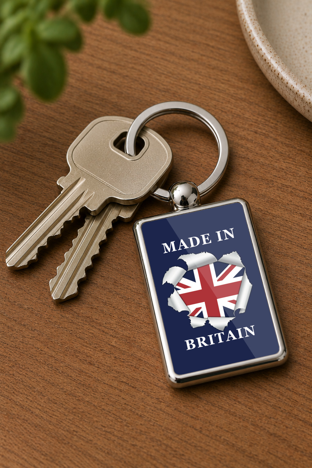 Made in Britain Keyring Double Sided Metal Keychain, Union Jack Gift, British Pride Keyring, UK Souvenir for Him Her - Image 5