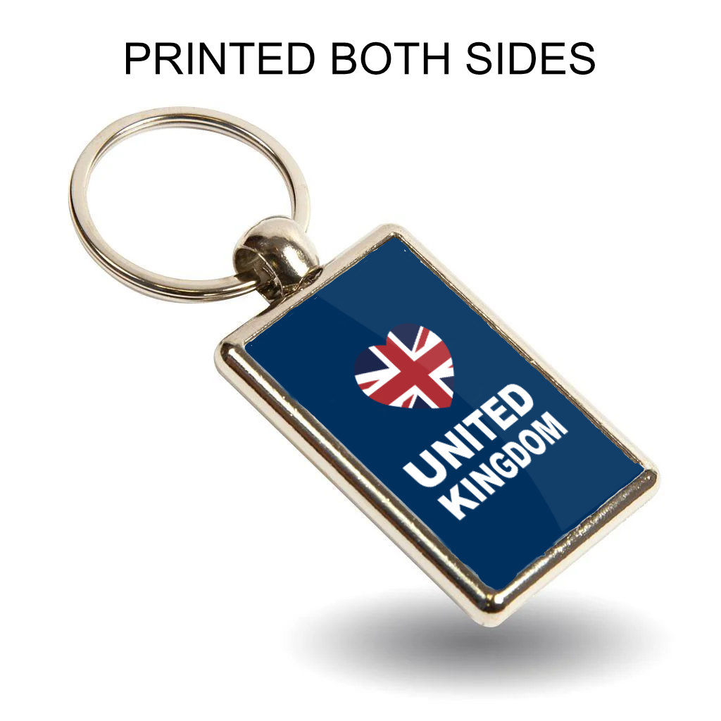 United Kingdom Heart Keyring, UK Flag Keychain, British Pride Gift, Union Jack Metal Key Ring, England Scotland Wales Souvenir - Image 7
