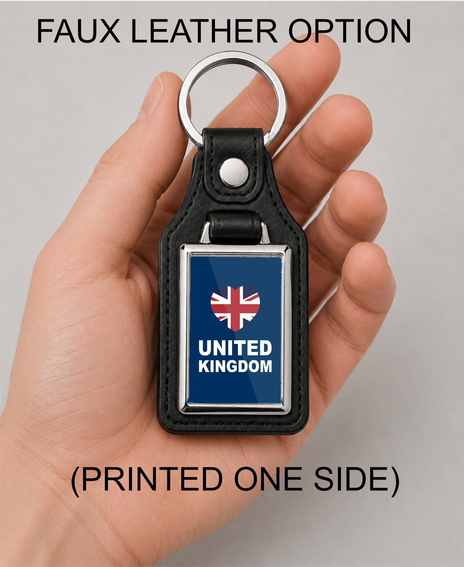 United Kingdom Heart Keyring, UK Flag Keychain, British Pride Gift, Union Jack Metal Key Ring, England Scotland Wales Souvenir - Image 9