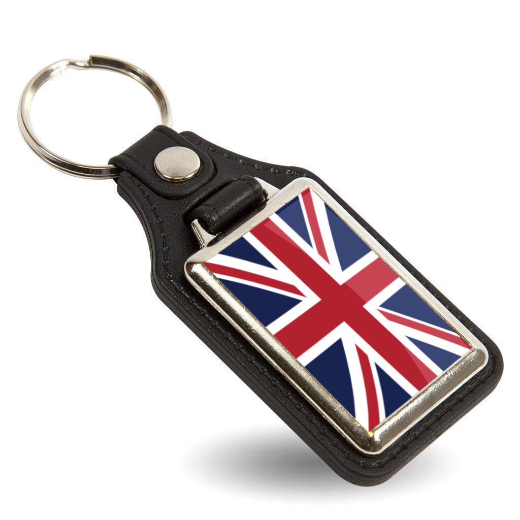 Union Jack Keyring Double Sided Metal Keychain, British Flag Keyring, UK Gift for Him Her, England Souvenir Accessory - Image 9