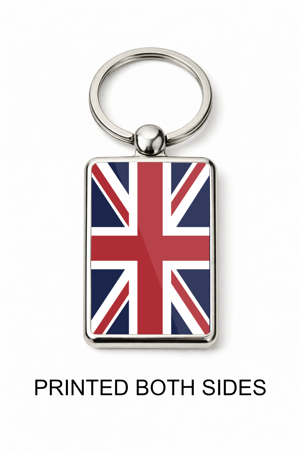 Union Jack Keyring Double Sided Metal Keychain, British Flag Keyring, UK Gift for Him Her, England Souvenir Accessory - Image 4
