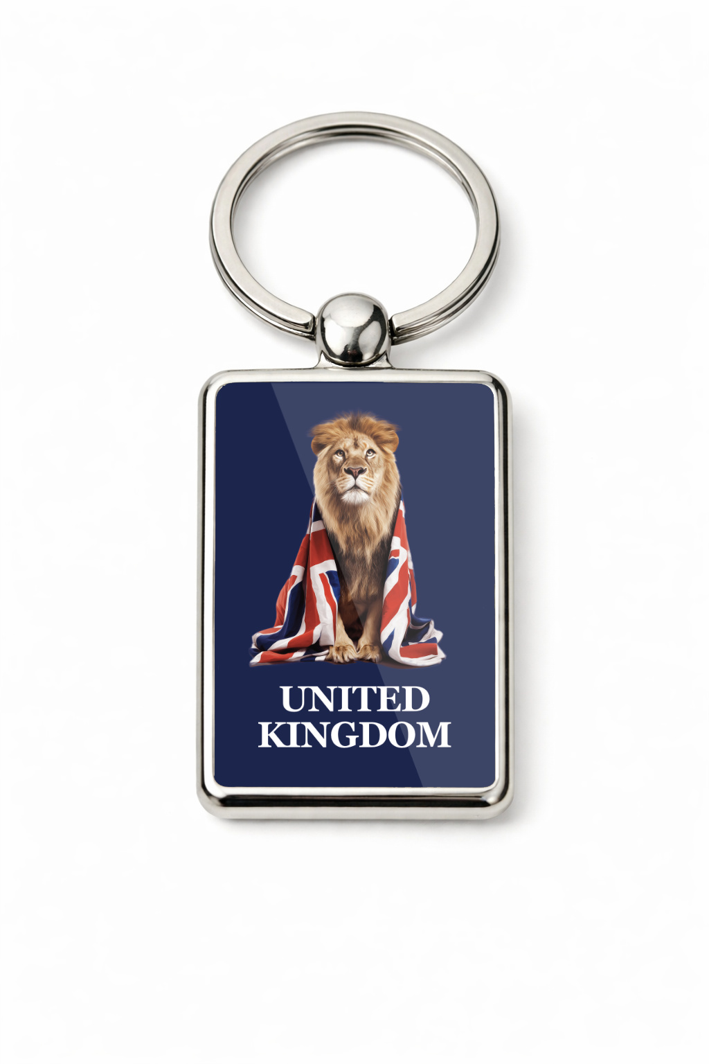 United Kingdom Lion Keyring Double Sided Metal Keychain, Union Jack Lion Gift, British Pride UK Souvenir Accessory - Image 5