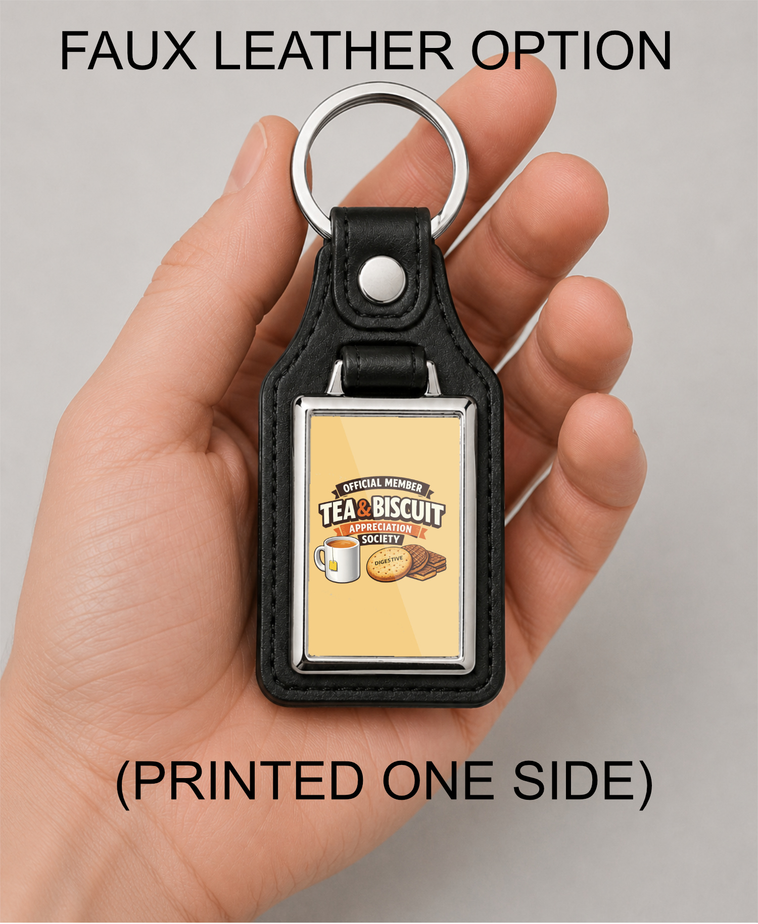 Tea & Biscuit Appreciation Society Metal Keyring, Funny Tea Lover Gift, Biscuit Lover Keychain, British Gift, Tea Gift for Her - Image 7
