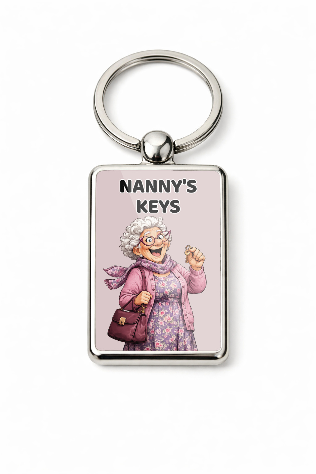 Nanny's Keys Metal Keyring, Nanny Gift, Grandma Keychain, Funny Nanny Present, Nana Key Ring, Mother's Day Gift, Gift for Nanny