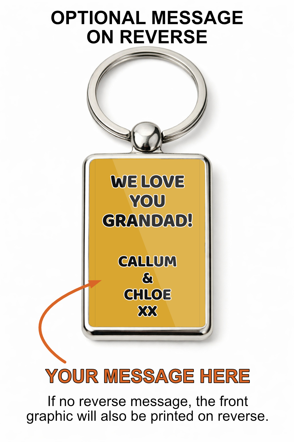 Grandad's Keys Metal Keyring, Grandad Gift, Grandpa Keychain, Funny Grandad Present, Grandfather Key Ring, Father's Day Gift - Image 3