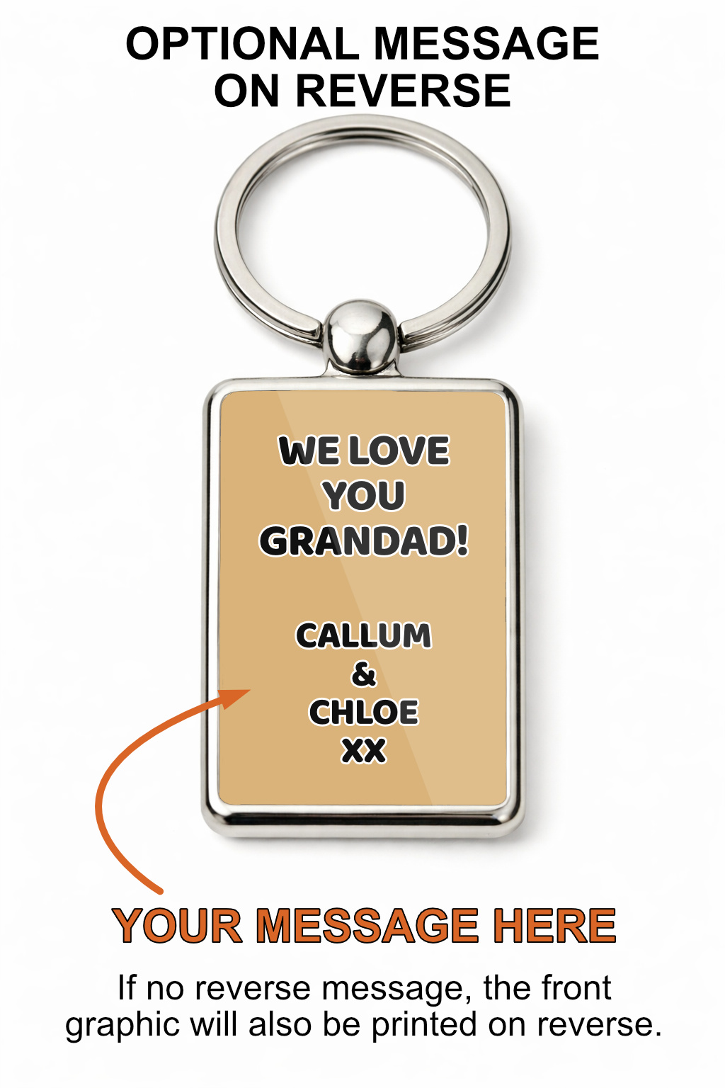 Grandad's Shed Keys Metal Keyring, Shed Gift for Grandad, Funny Grandpa Keychain, Garden Shed Key Ring, Father's Day Gift - Image 4