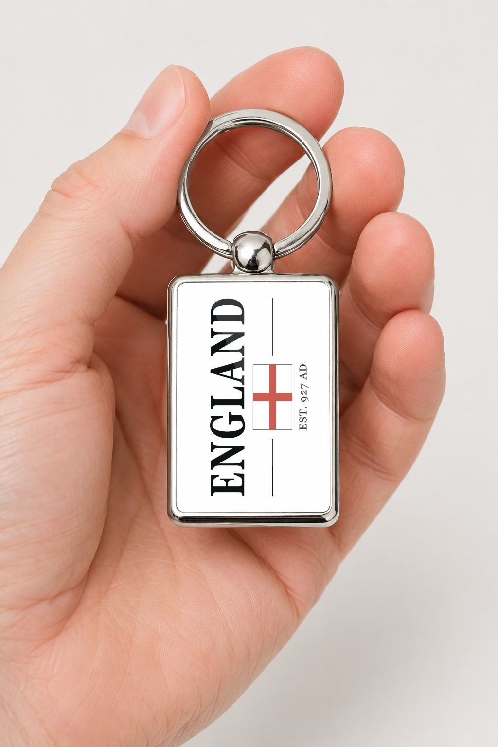 England St George Metal Keyring, England Flag Keychain, English Gift, Patriotic England Key Ring, St George's Cross Gift - Image 5