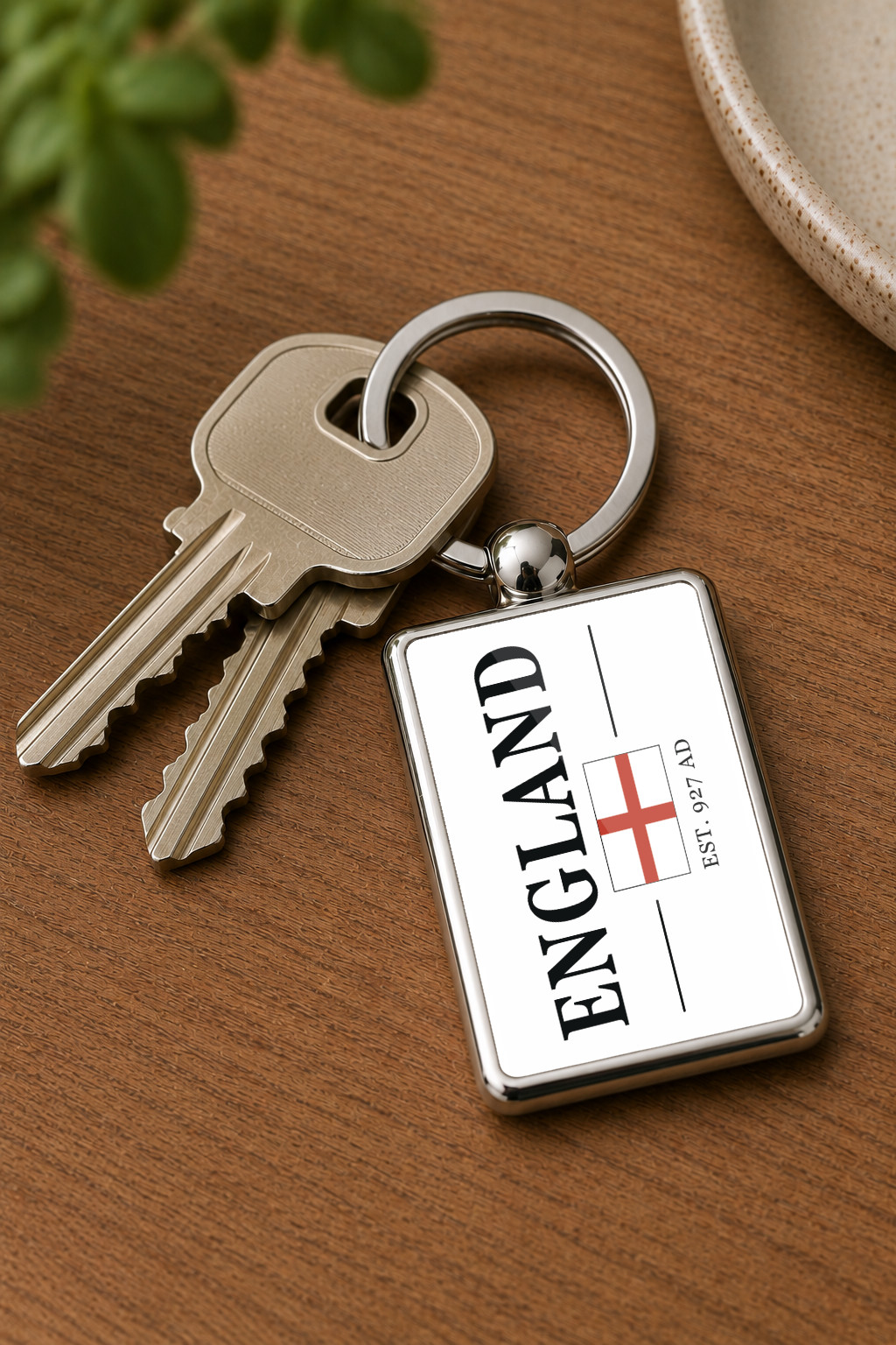 England St George Metal Keyring, England Flag Keychain, English Gift, Patriotic England Key Ring, St George's Cross Gift - Image 4