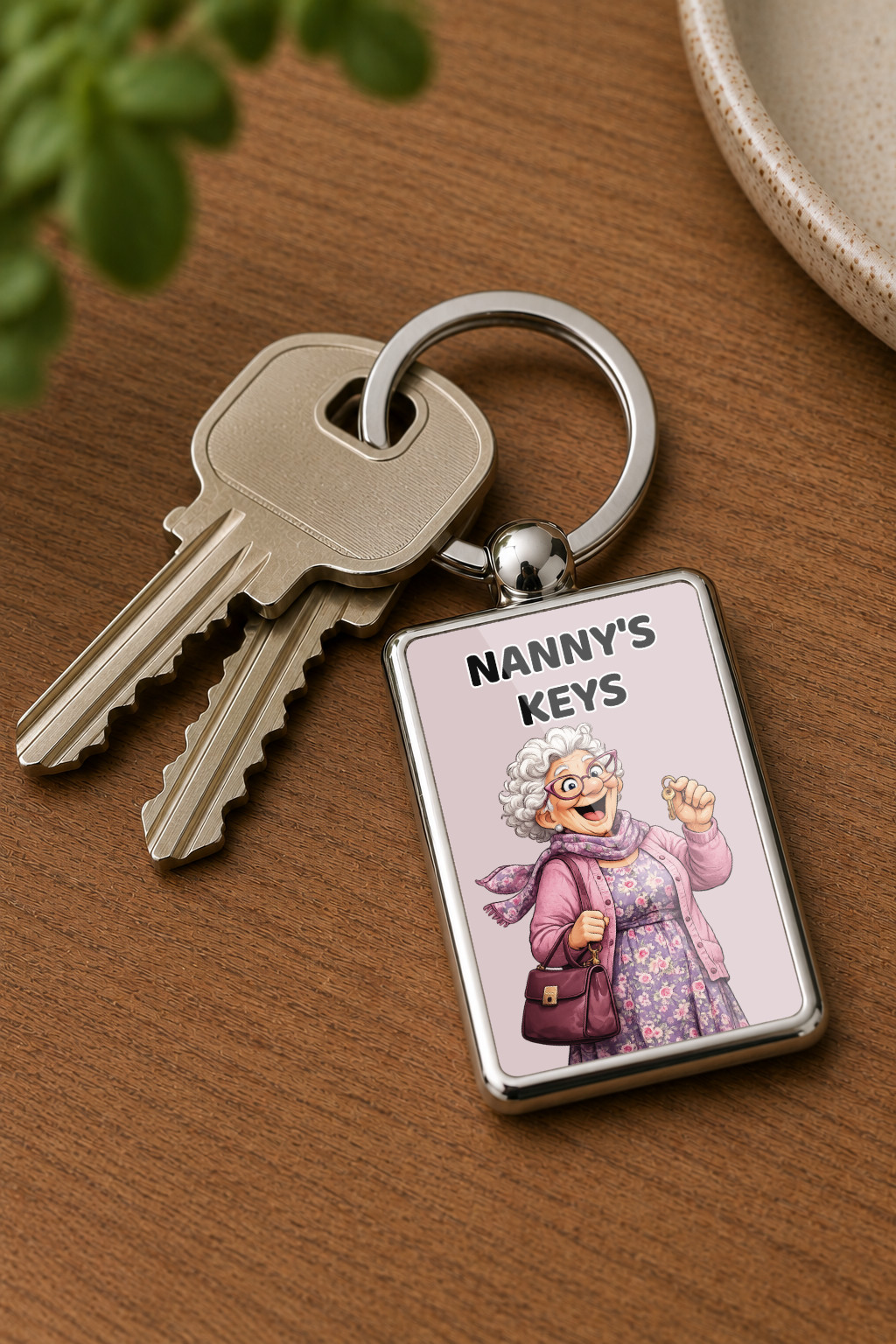 Nanny's Keys Metal Keyring, Nanny Gift, Grandma Keychain, Funny Nanny Present, Nana Key Ring, Mother's Day Gift, Gift for Nanny - Image 2