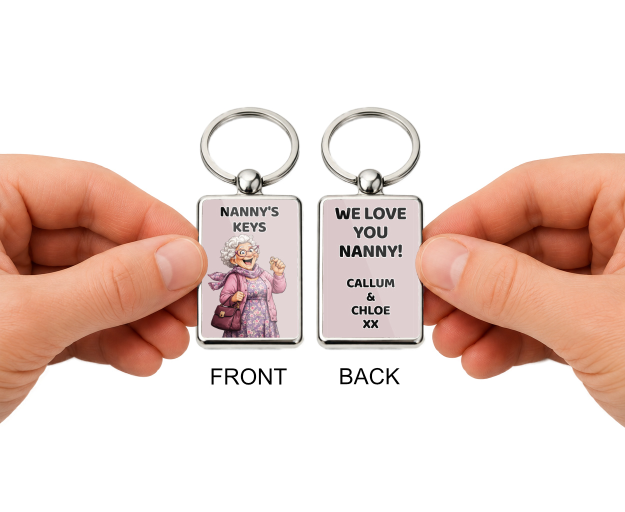 Nanny's Keys Metal Keyring, Nanny Gift, Grandma Keychain, Funny Nanny Present, Nana Key Ring, Mother's Day Gift, Gift for Nanny - Image 5
